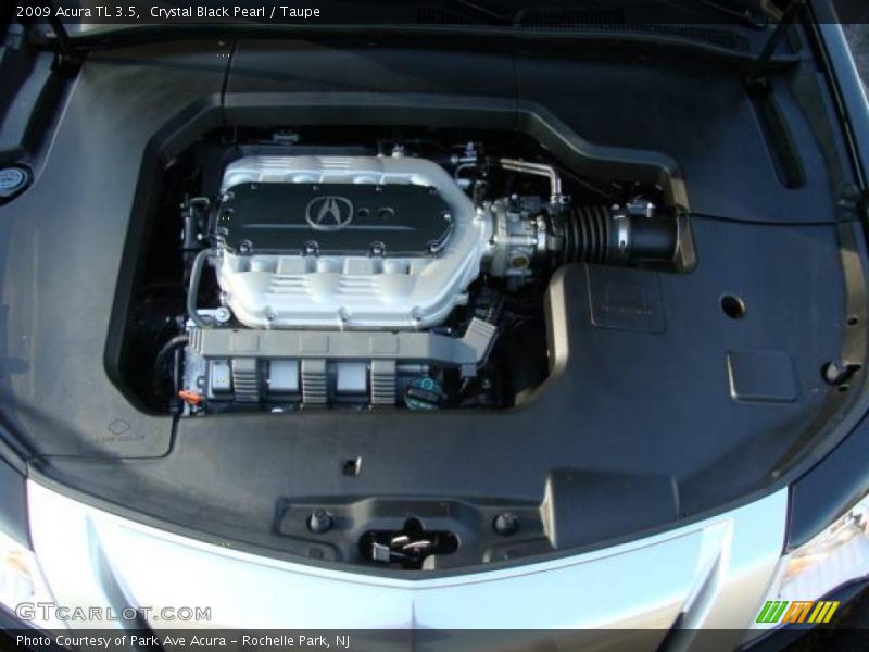 Crystal Black Pearl / Taupe 2009 Acura TL 3.5