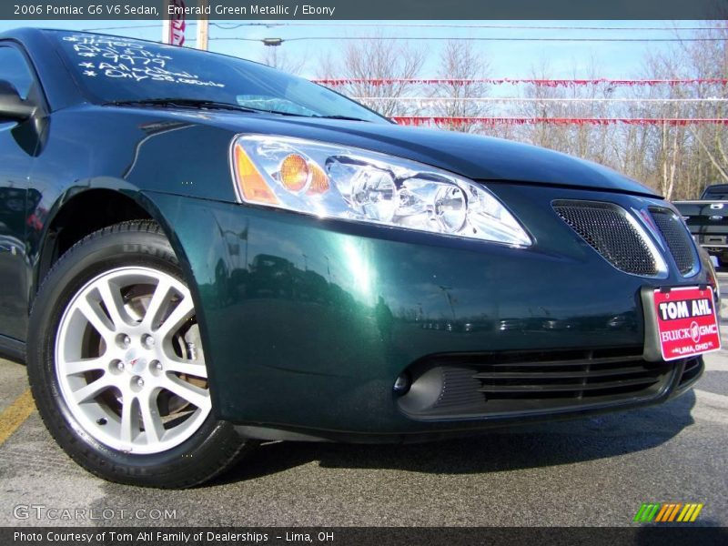 Emerald Green Metallic / Ebony 2006 Pontiac G6 V6 Sedan
