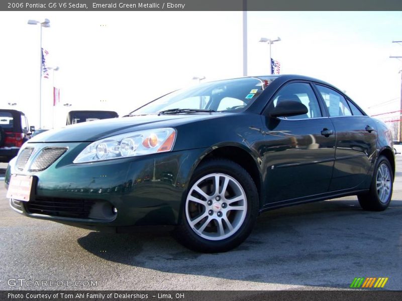 Emerald Green Metallic / Ebony 2006 Pontiac G6 V6 Sedan