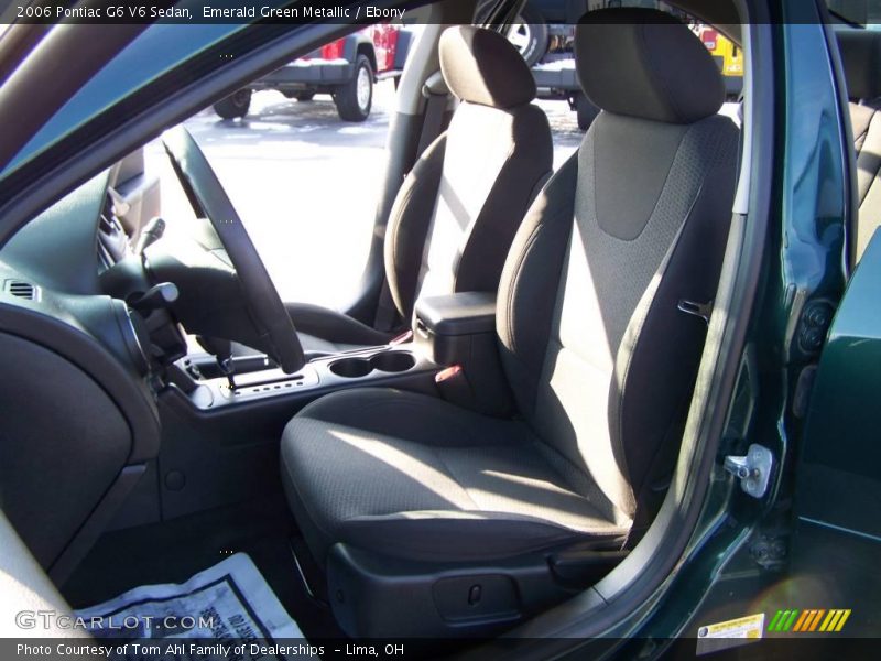 Emerald Green Metallic / Ebony 2006 Pontiac G6 V6 Sedan