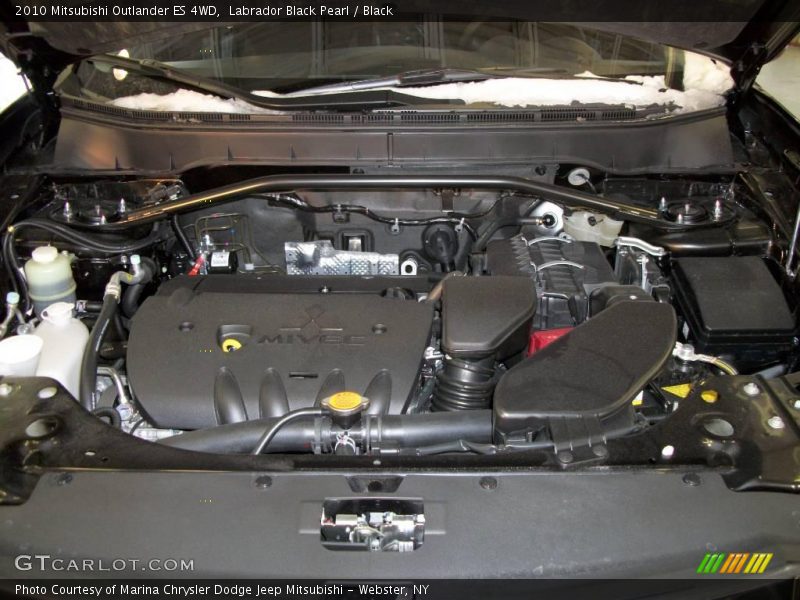 Labrador Black Pearl / Black 2010 Mitsubishi Outlander ES 4WD