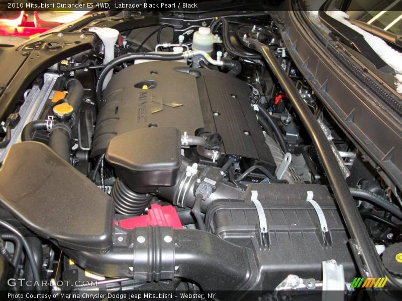 Labrador Black Pearl / Black 2010 Mitsubishi Outlander ES 4WD