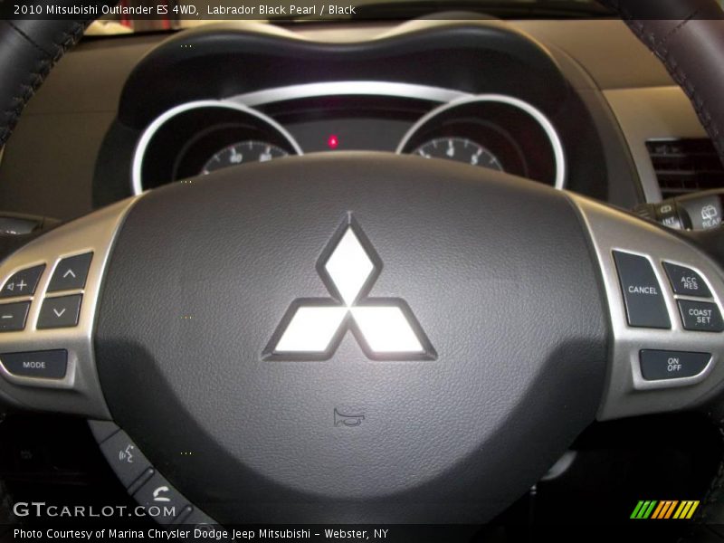 Labrador Black Pearl / Black 2010 Mitsubishi Outlander ES 4WD