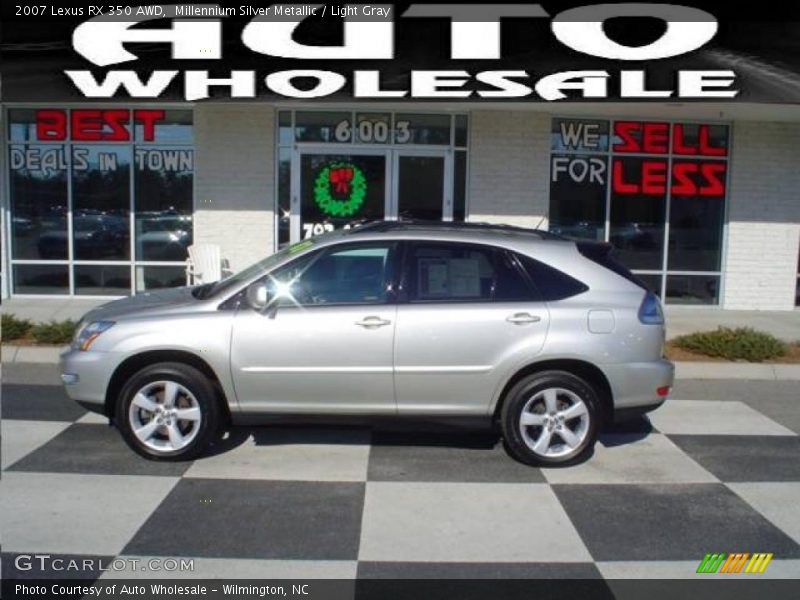 Millennium Silver Metallic / Light Gray 2007 Lexus RX 350 AWD