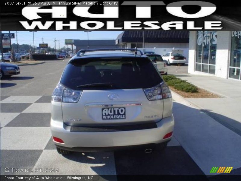 Millennium Silver Metallic / Light Gray 2007 Lexus RX 350 AWD