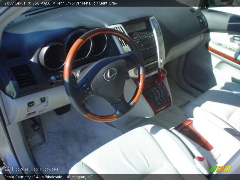 Millennium Silver Metallic / Light Gray 2007 Lexus RX 350 AWD