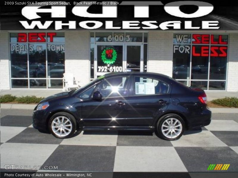 Black Pearl Metallic / Black 2009 Suzuki SX4 Touring Sport Sedan