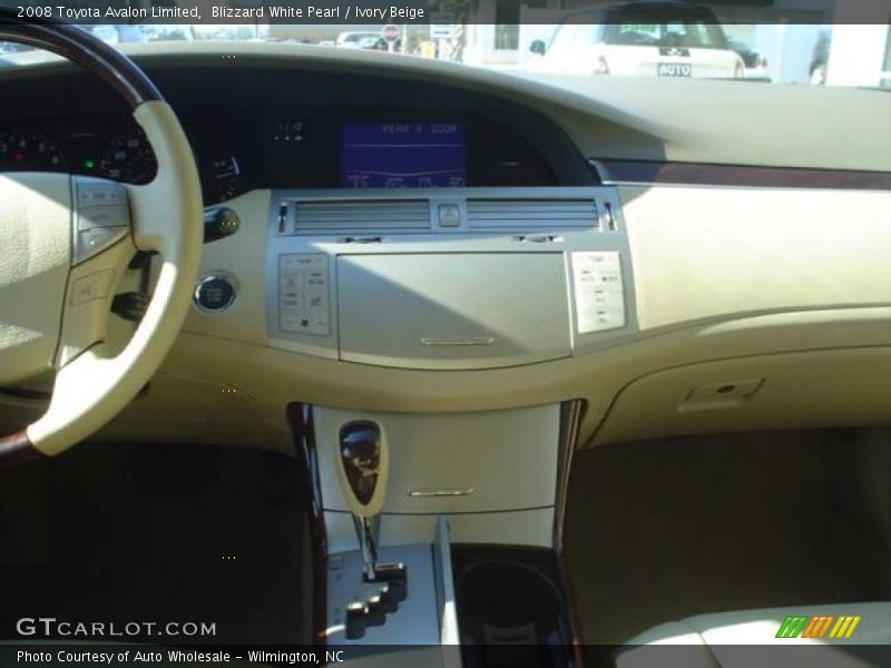 Blizzard White Pearl / Ivory Beige 2008 Toyota Avalon Limited
