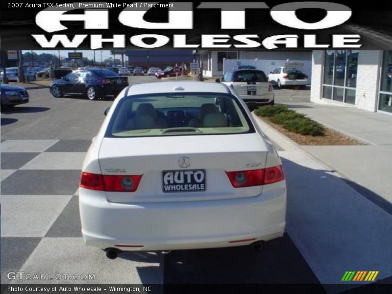 Premium White Pearl / Parchment 2007 Acura TSX Sedan