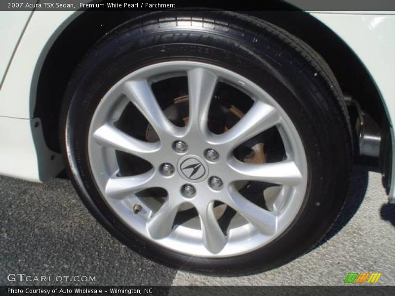 Premium White Pearl / Parchment 2007 Acura TSX Sedan
