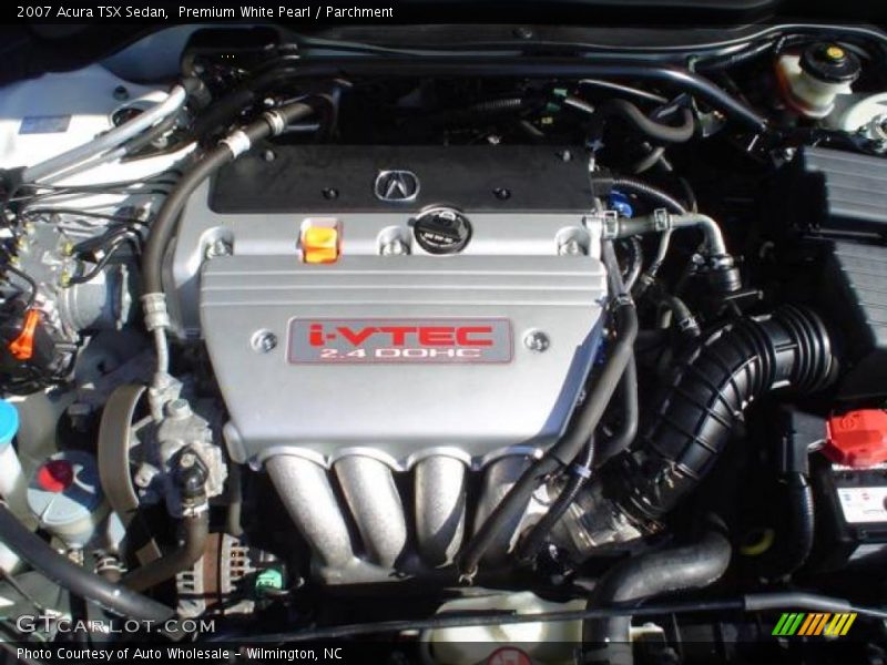 Premium White Pearl / Parchment 2007 Acura TSX Sedan