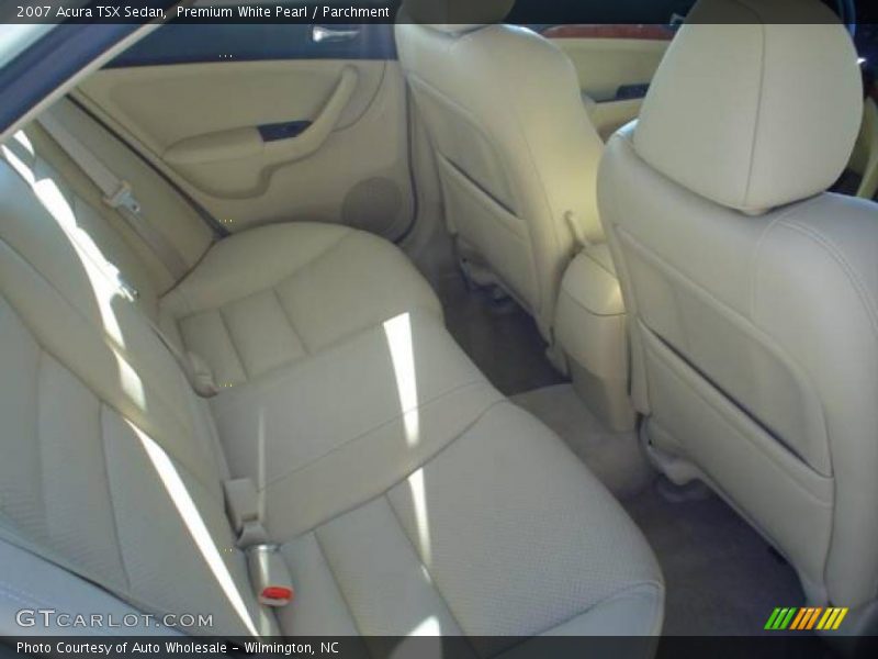 Premium White Pearl / Parchment 2007 Acura TSX Sedan