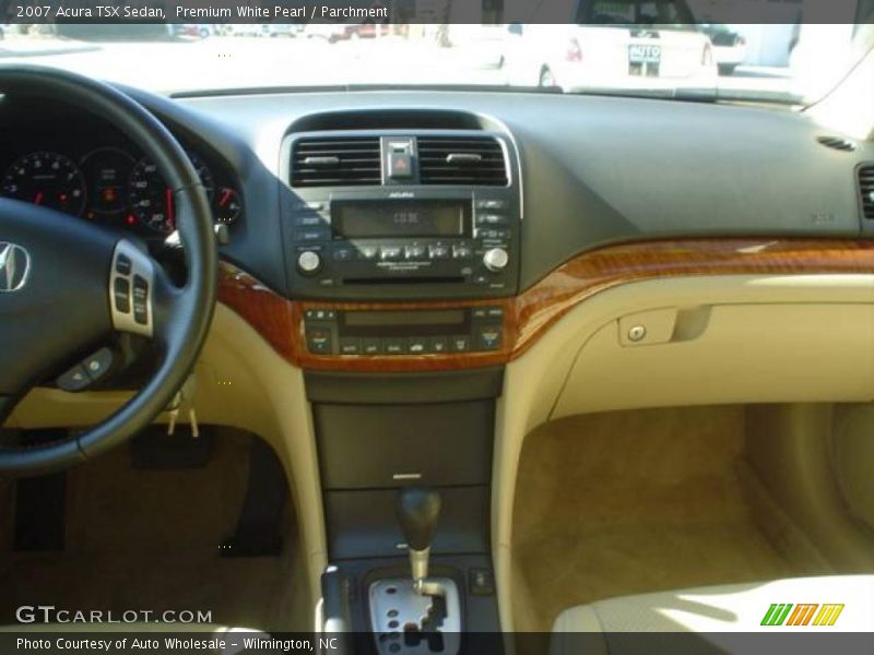 Premium White Pearl / Parchment 2007 Acura TSX Sedan