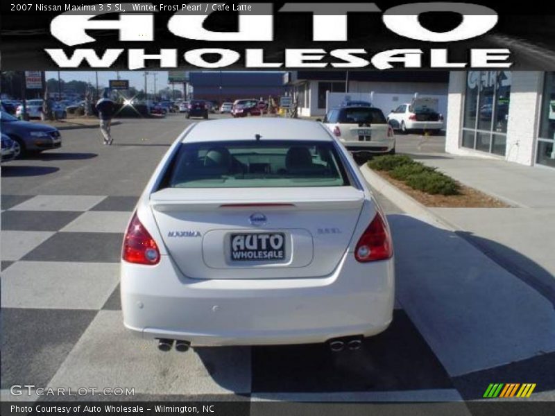 Winter Frost Pearl / Cafe Latte 2007 Nissan Maxima 3.5 SL