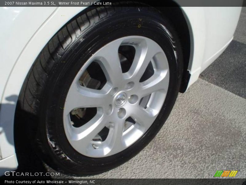 Winter Frost Pearl / Cafe Latte 2007 Nissan Maxima 3.5 SL