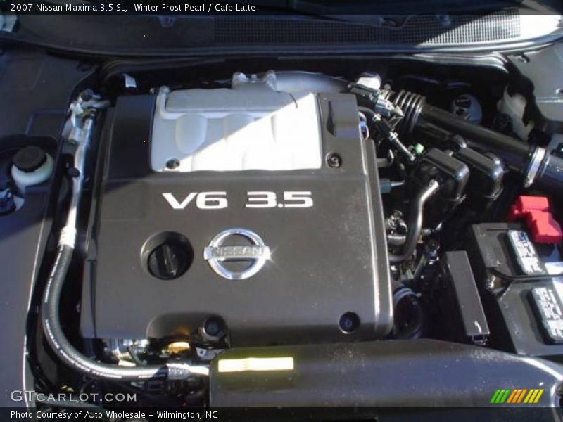 Winter Frost Pearl / Cafe Latte 2007 Nissan Maxima 3.5 SL