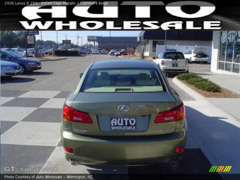 Desert Sage Metallic / Cashmere Beige 2006 Lexus IS 250