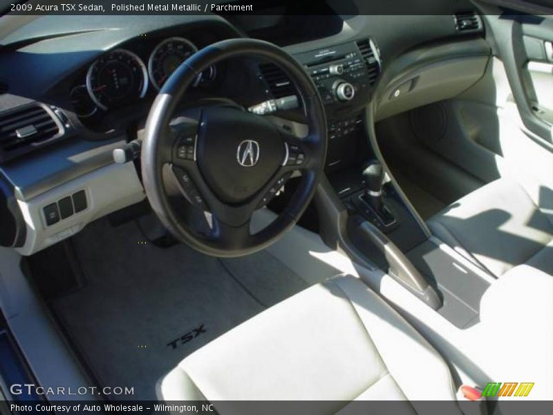 Polished Metal Metallic / Parchment 2009 Acura TSX Sedan