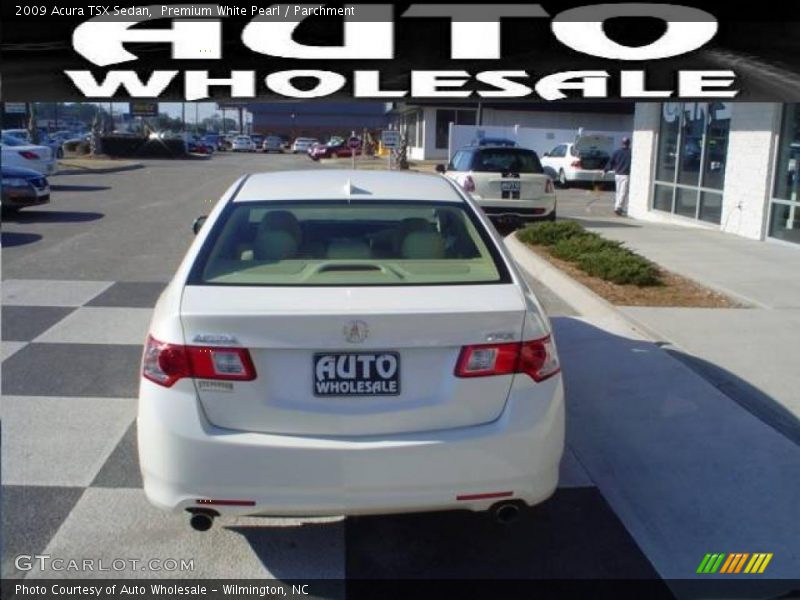 Premium White Pearl / Parchment 2009 Acura TSX Sedan