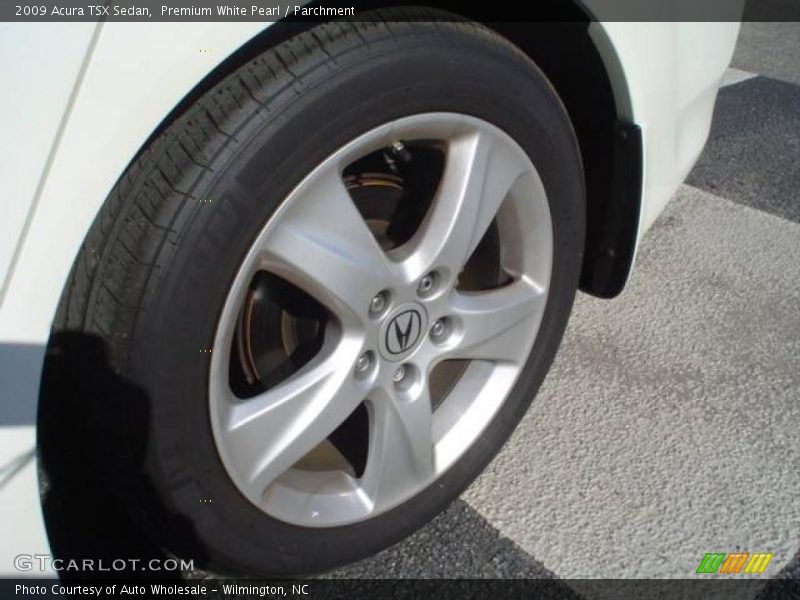 Premium White Pearl / Parchment 2009 Acura TSX Sedan