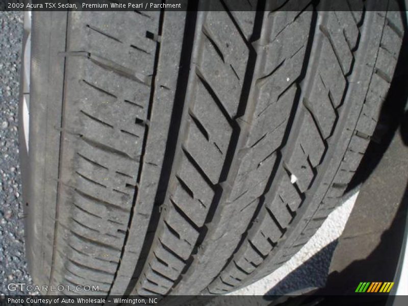 Premium White Pearl / Parchment 2009 Acura TSX Sedan