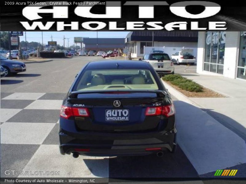 Crystal Black Pearl / Parchment 2009 Acura TSX Sedan