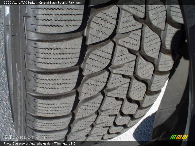 Crystal Black Pearl / Parchment 2009 Acura TSX Sedan