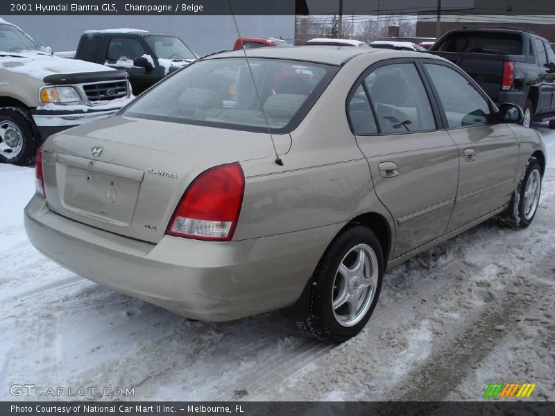 Champagne / Beige 2001 Hyundai Elantra GLS