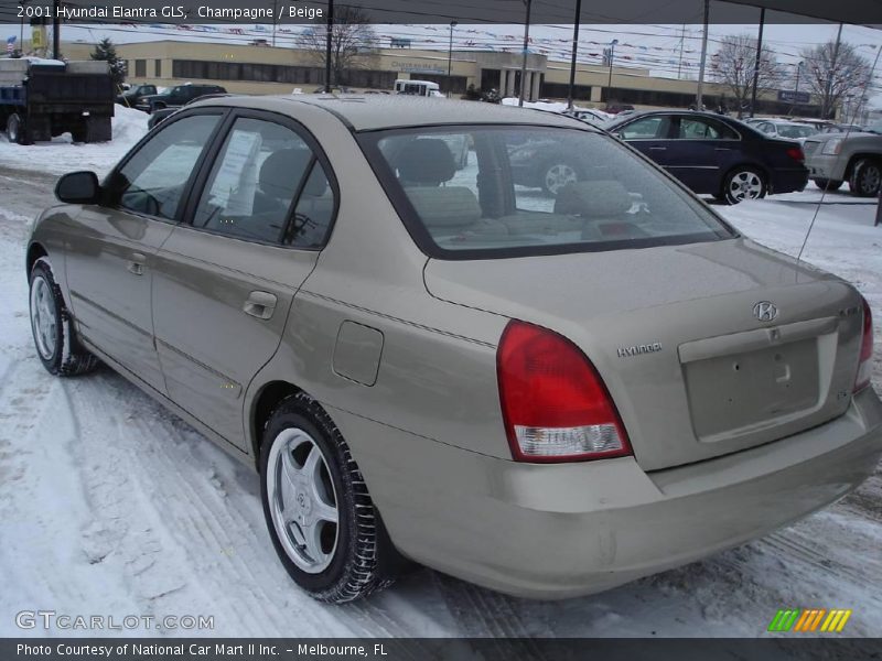 Champagne / Beige 2001 Hyundai Elantra GLS