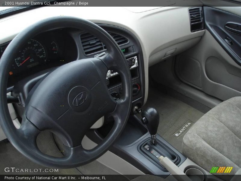 Champagne / Beige 2001 Hyundai Elantra GLS
