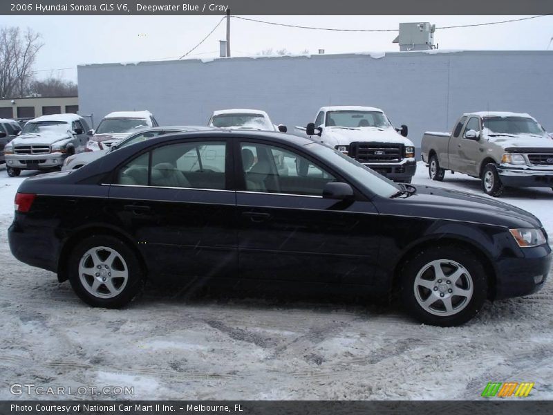 Deepwater Blue / Gray 2006 Hyundai Sonata GLS V6