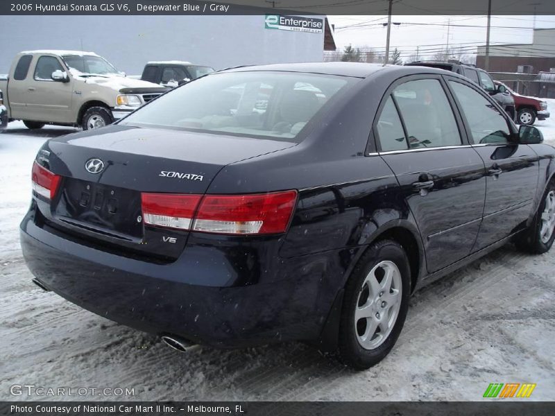Deepwater Blue / Gray 2006 Hyundai Sonata GLS V6