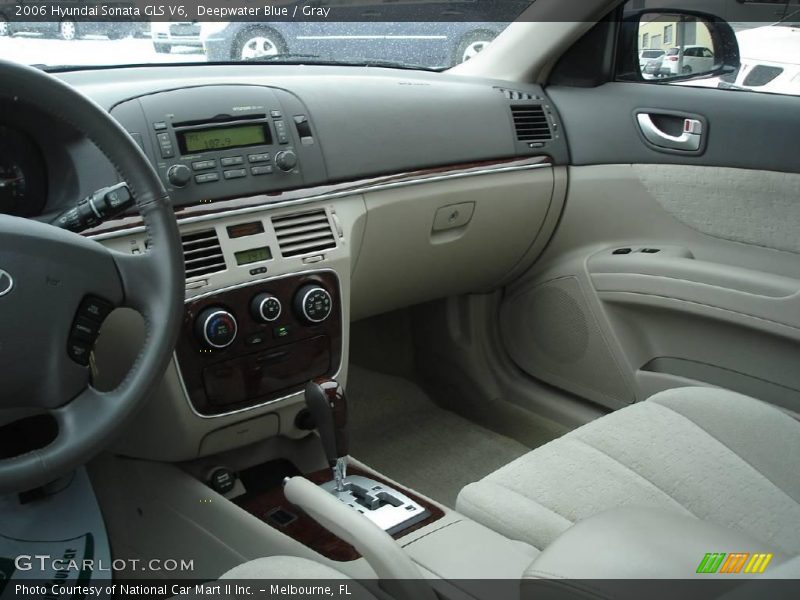 Deepwater Blue / Gray 2006 Hyundai Sonata GLS V6