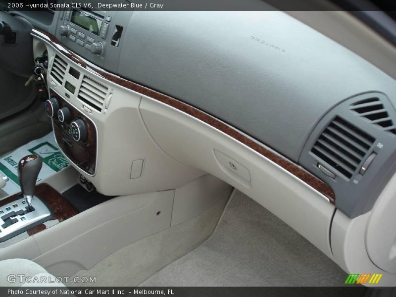 Deepwater Blue / Gray 2006 Hyundai Sonata GLS V6