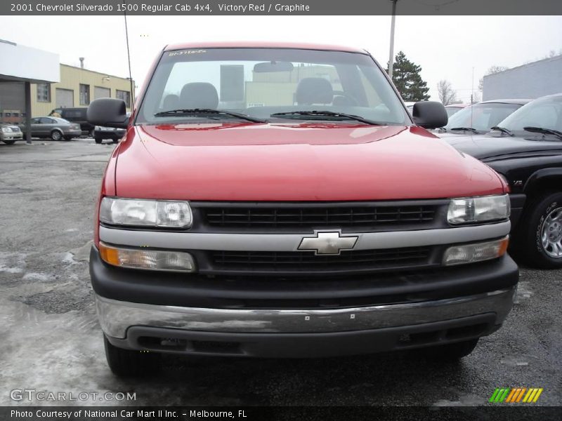 Victory Red / Graphite 2001 Chevrolet Silverado 1500 Regular Cab 4x4