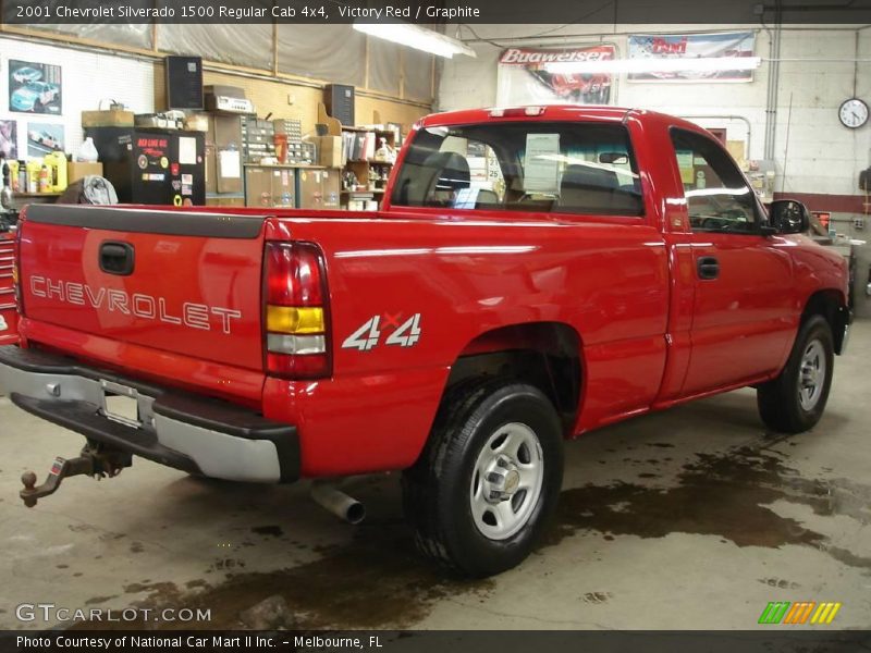 Victory Red / Graphite 2001 Chevrolet Silverado 1500 Regular Cab 4x4