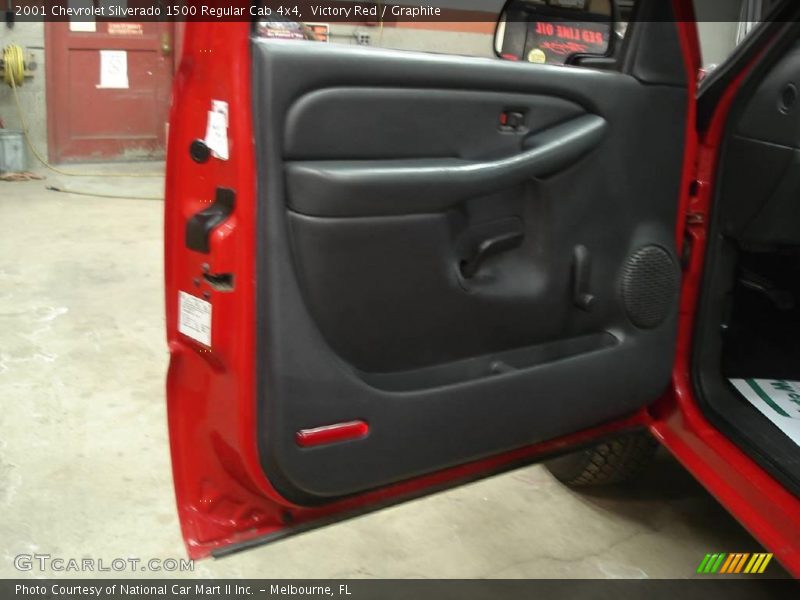 Victory Red / Graphite 2001 Chevrolet Silverado 1500 Regular Cab 4x4
