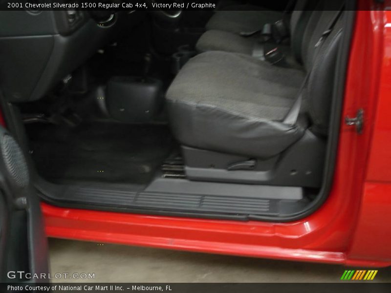Victory Red / Graphite 2001 Chevrolet Silverado 1500 Regular Cab 4x4