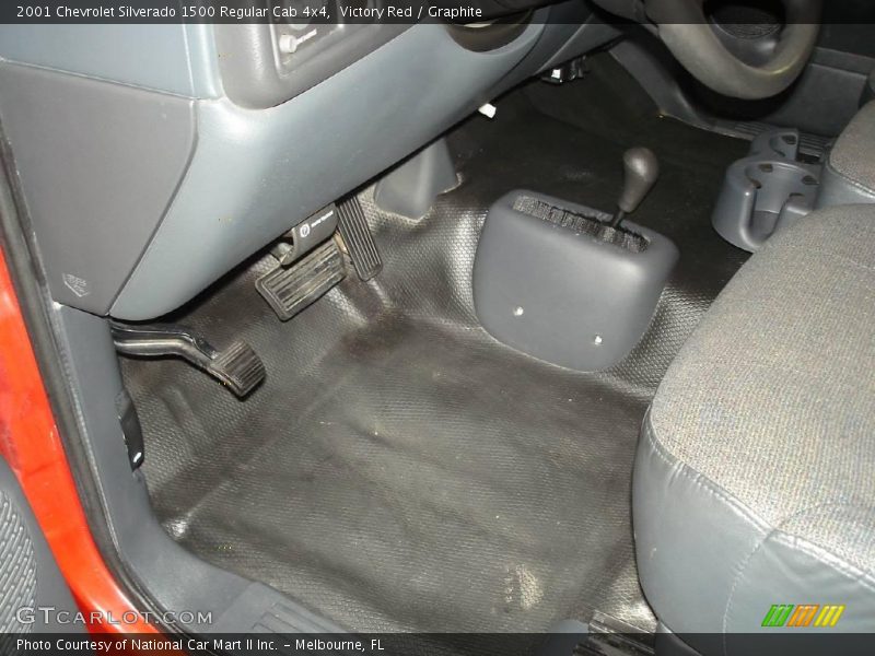 Victory Red / Graphite 2001 Chevrolet Silverado 1500 Regular Cab 4x4
