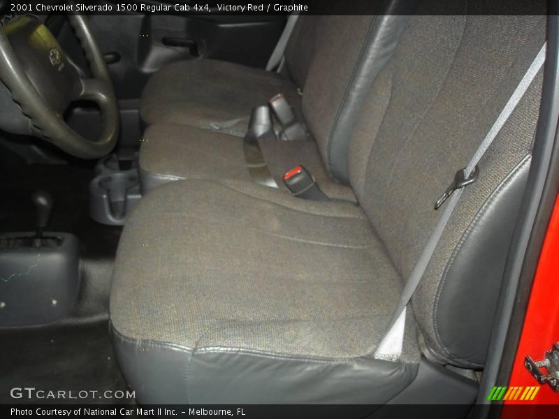 Victory Red / Graphite 2001 Chevrolet Silverado 1500 Regular Cab 4x4
