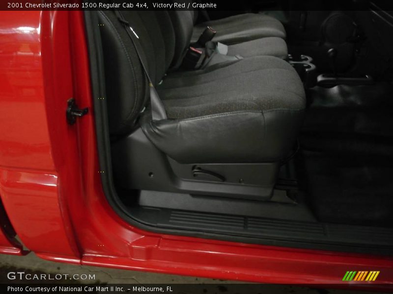 Victory Red / Graphite 2001 Chevrolet Silverado 1500 Regular Cab 4x4