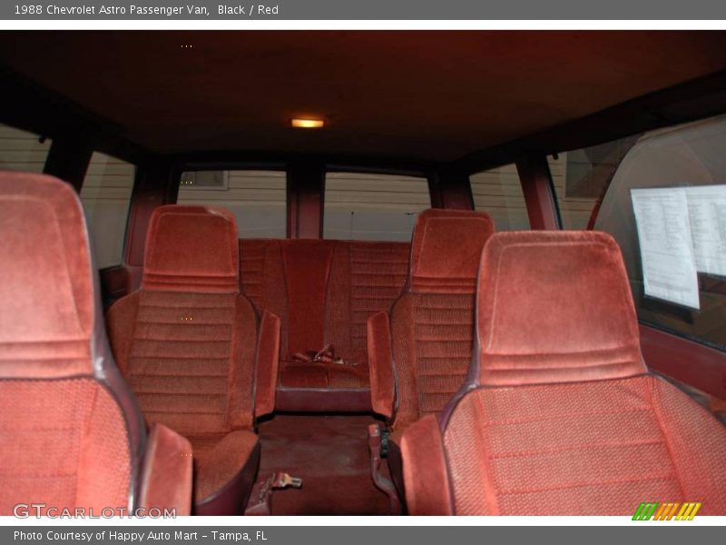 Black / Red 1988 Chevrolet Astro Passenger Van