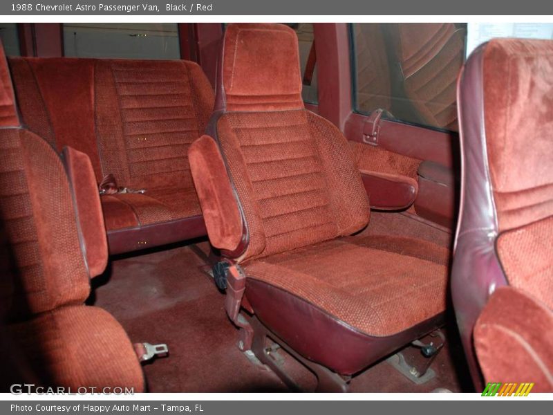 Black / Red 1988 Chevrolet Astro Passenger Van