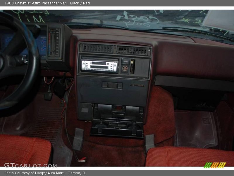 Black / Red 1988 Chevrolet Astro Passenger Van