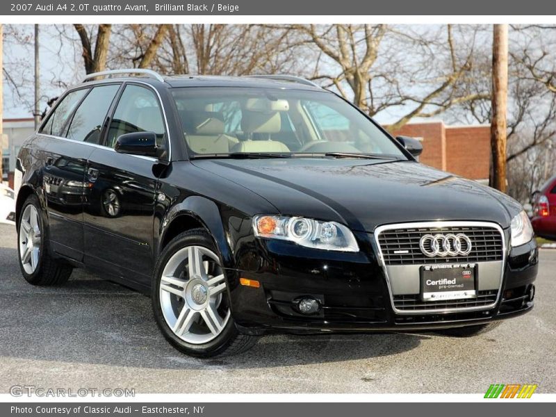 Brilliant Black / Beige 2007 Audi A4 2.0T quattro Avant