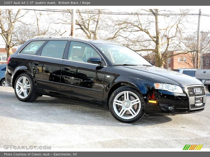 Brilliant Black / Beige 2007 Audi A4 2.0T quattro Avant