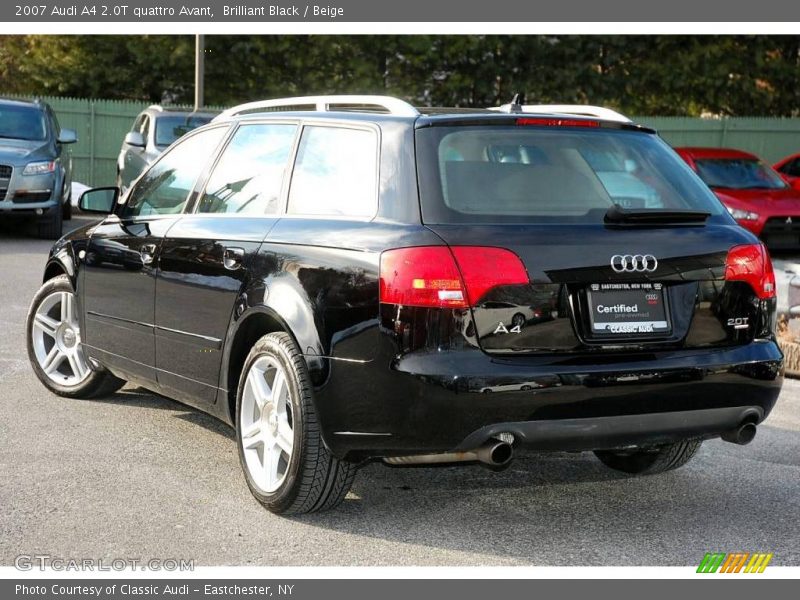 Brilliant Black / Beige 2007 Audi A4 2.0T quattro Avant