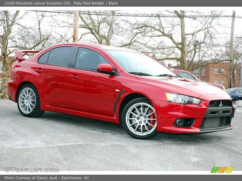 Rally Red Metallic / Black 2008 Mitsubishi Lancer Evolution GSR
