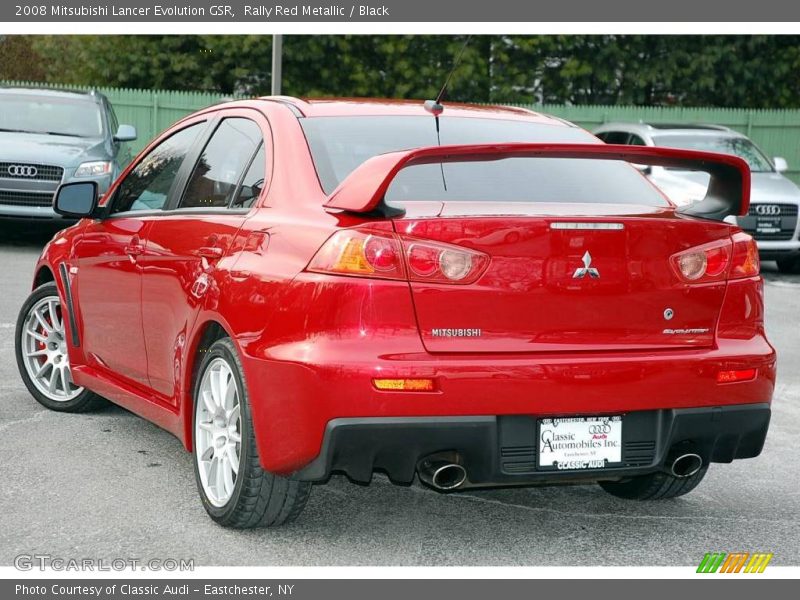 Rally Red Metallic / Black 2008 Mitsubishi Lancer Evolution GSR