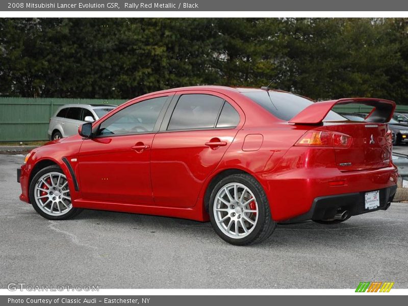 Rally Red Metallic / Black 2008 Mitsubishi Lancer Evolution GSR